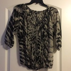 Small animal print blouse
